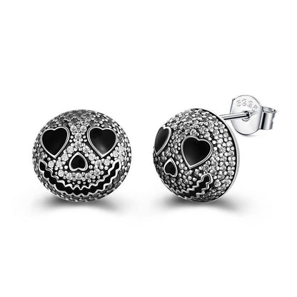 Skull Earrings Jack Skellington-Jewearrings