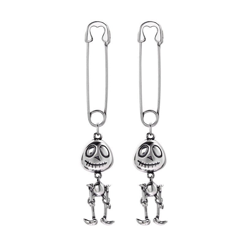 Skull Earrings Ladies Personality Design-Jewearrings