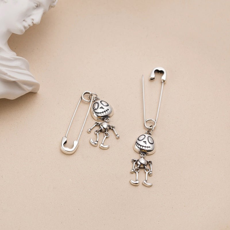 Skull Earrings Ladies Personality Design-Jewearrings