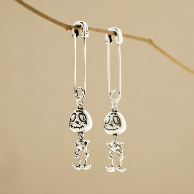 Skull Earrings Ladies Personality Design-Jewearrings