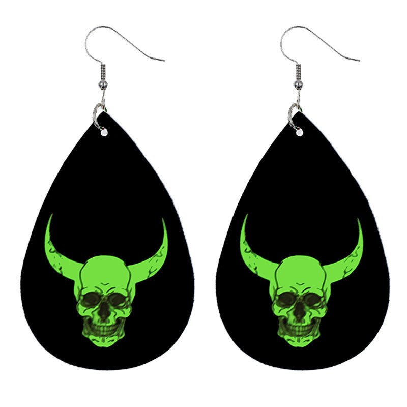 Skull Earrings Luminous Halloween-Jewearrings