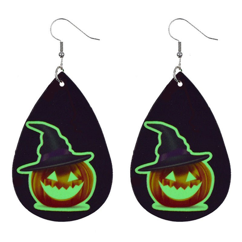 Skull Earrings Luminous Halloween-Jewearrings