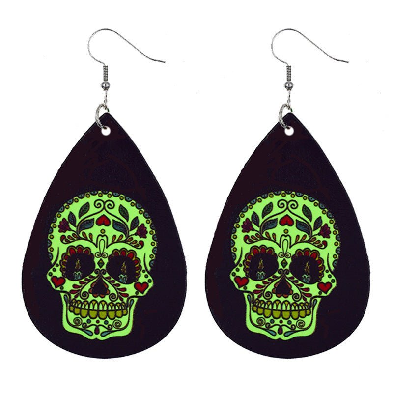 Skull Earrings Luminous Halloween-Jewearrings