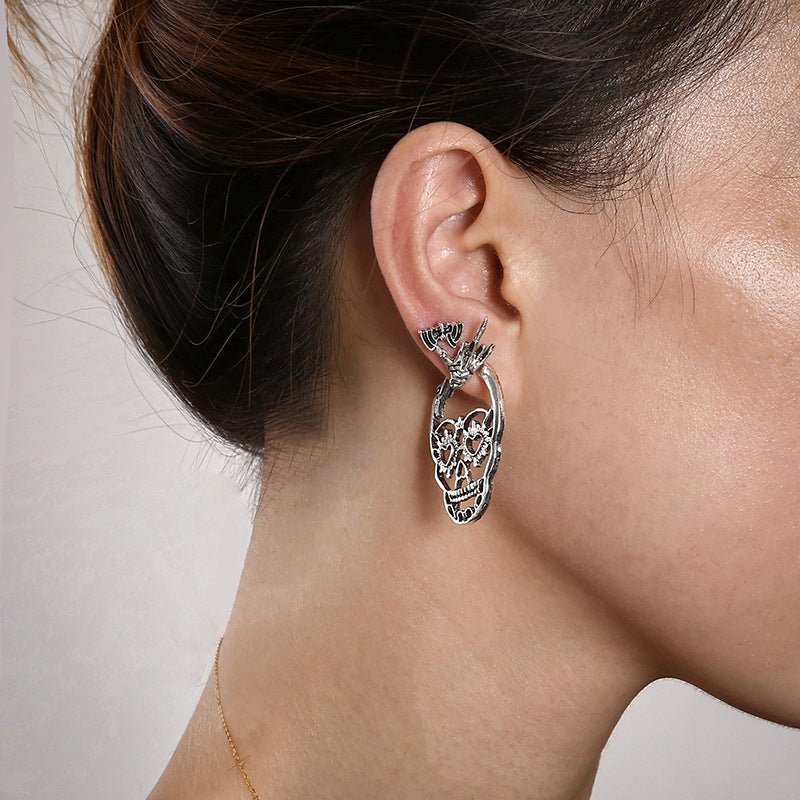 Skull Earrings Mask Fashion-Jewearrings