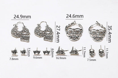 Skull Earrings Mask Fashion-Jewearrings