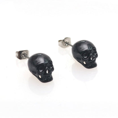 Skull Earrings Retro Skull Eardrops-Jewearrings