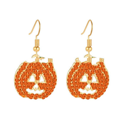 Skull Earrings Skull Pumpkin Jewelry Set-Jewearrings