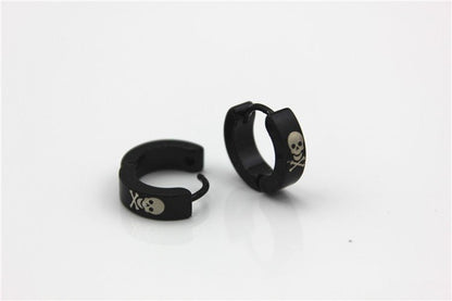 Skull Earrings Stainless Steel-Jewearrings