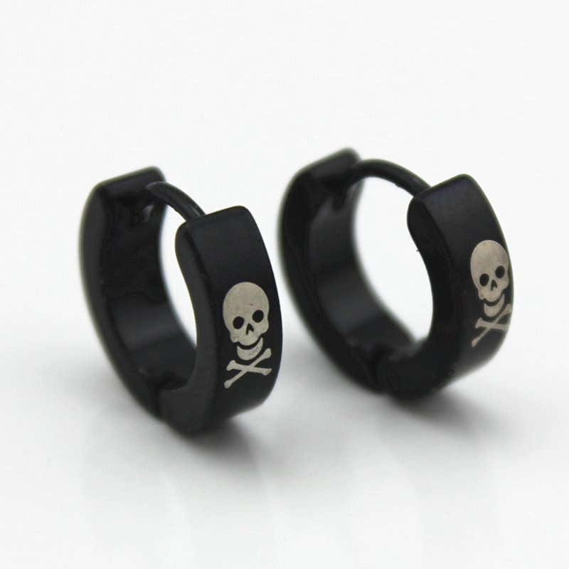 Skull Earrings Stainless Steel-Jewearrings