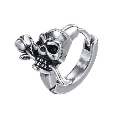 Skull Earrings Stainless Steel Vintage Earrings-Jewearrings