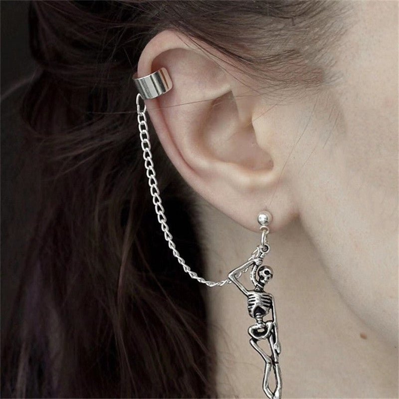 Skull Earrings Women's Vintage Skeleton-Jewearrings