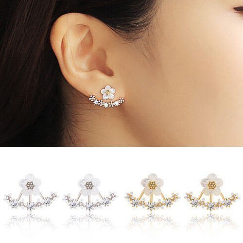 Small Daisy Flower Stud Earrings Chrysanthemum Earrings-Jewearrings