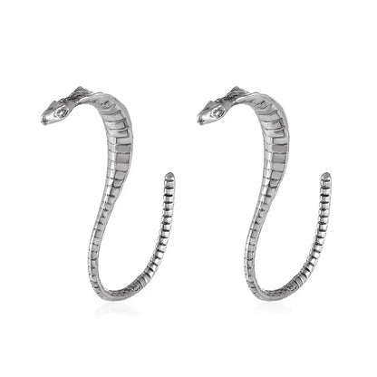 Snake Earrings: Antique Metal Europe & America-Jewearrings