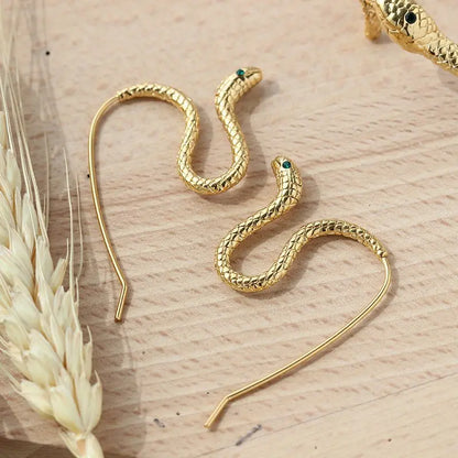 Snake Earrings Bracelet Ring Set-Jewearrings