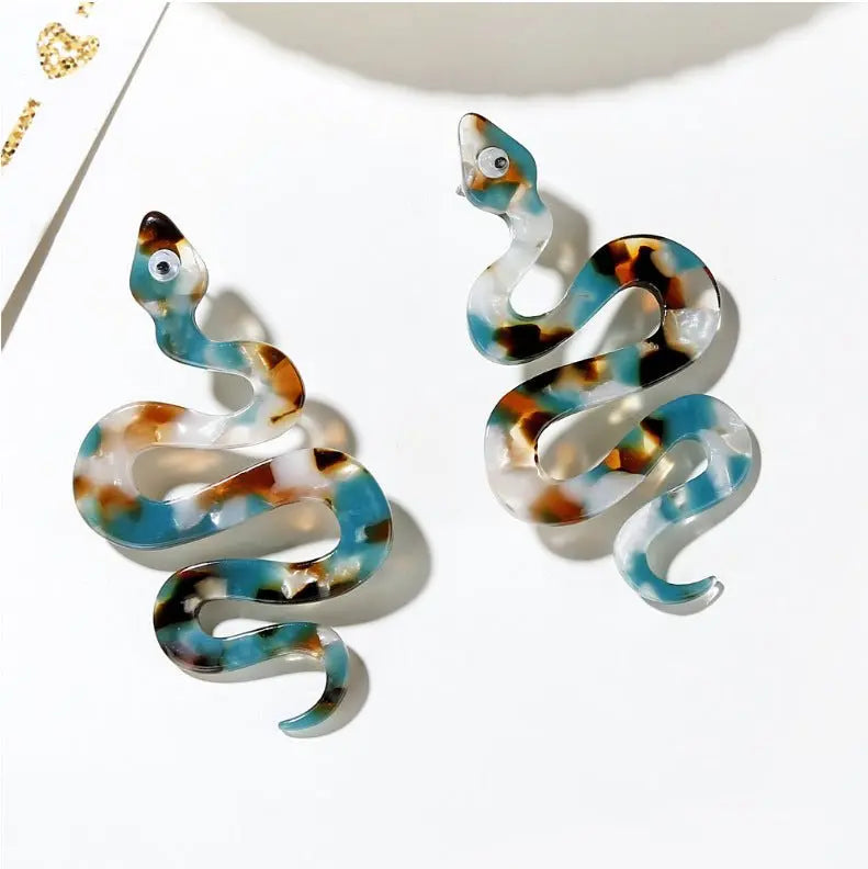 Snake Earrings: Creative Acrylic Exaggerated-Jewearrings