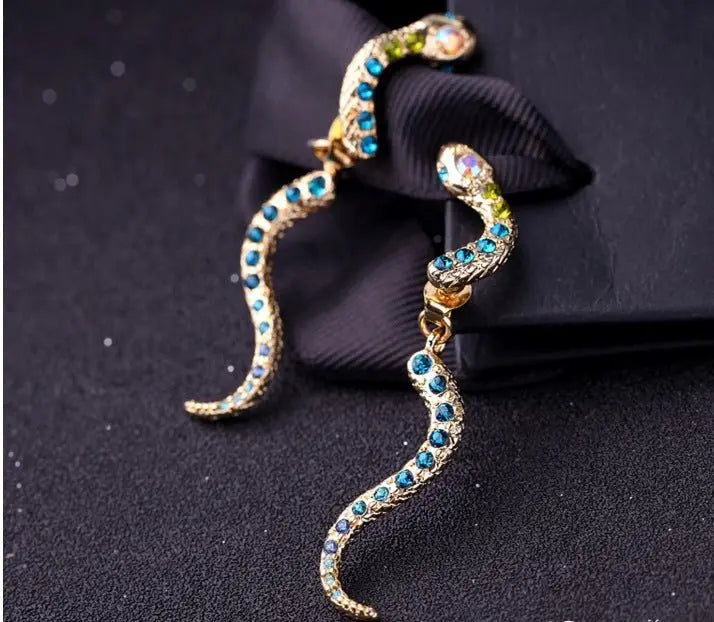 Snake Earrings - Detachable Stud Pierced Earrings-Jewearrings