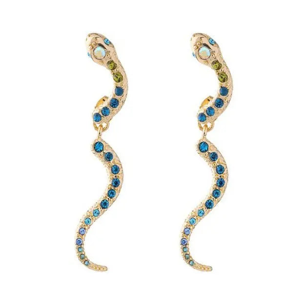 Snake Earrings - Detachable Stud Pierced Earrings-Jewearrings