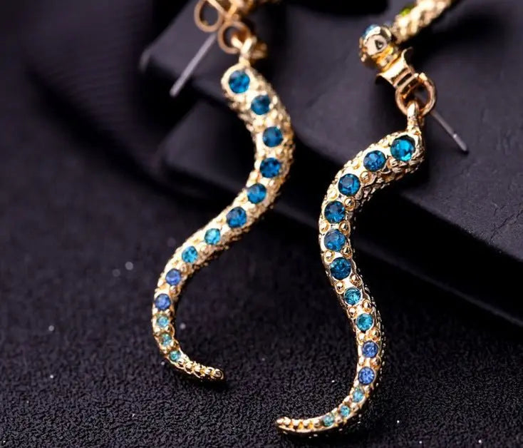 Snake Earrings - Detachable Stud Pierced Earrings-Jewearrings