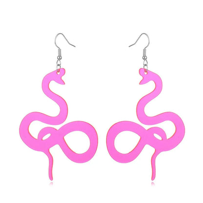 Snake Earrings - Element Plate Candlelight Earrings-Jewearrings