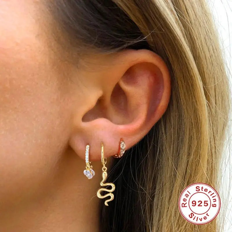 Snake Earrings European American Earrings-Jewearrings