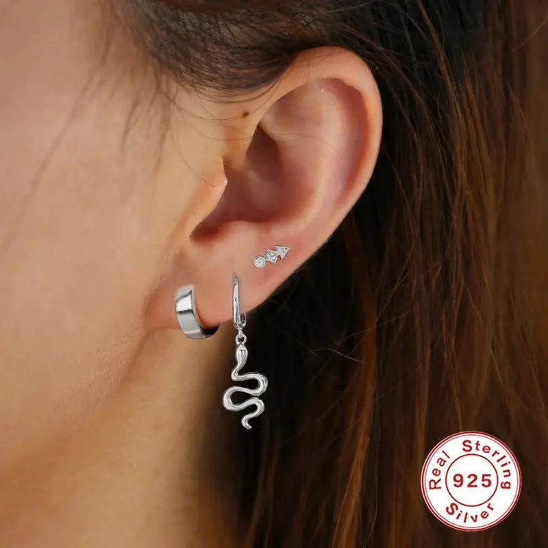 Snake Earrings European American Earrings-Jewearrings