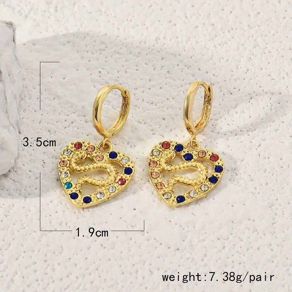 Snake Earrings Exaggerated Popular Earrings-Jewearrings