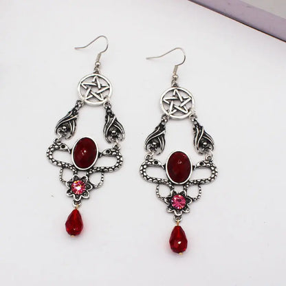 Snake Earrings Fashion Double Water Drop Style-Jewearrings