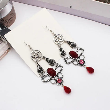 Snake Earrings Fashion Double Water Drop Style-Jewearrings