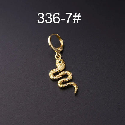 Snake Earrings Fashion Metal Personalized Style-Jewearrings