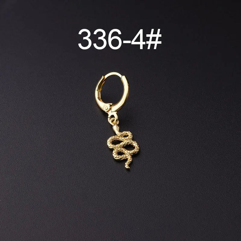 Snake Earrings Fashion Metal Personalized Style-Jewearrings