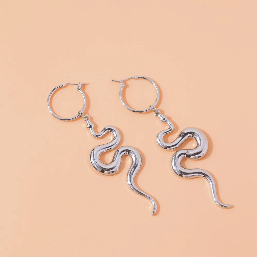 Snake Earrings Fashion Popular Pendant Style-Jewearrings