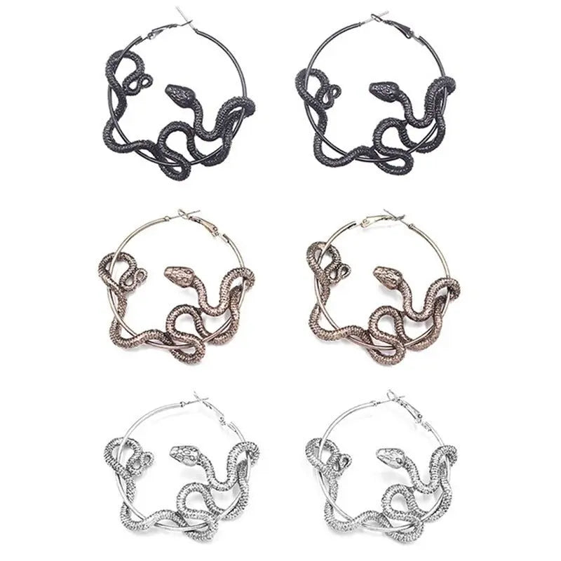 Snake Earrings | Geometric Style-Jewearrings