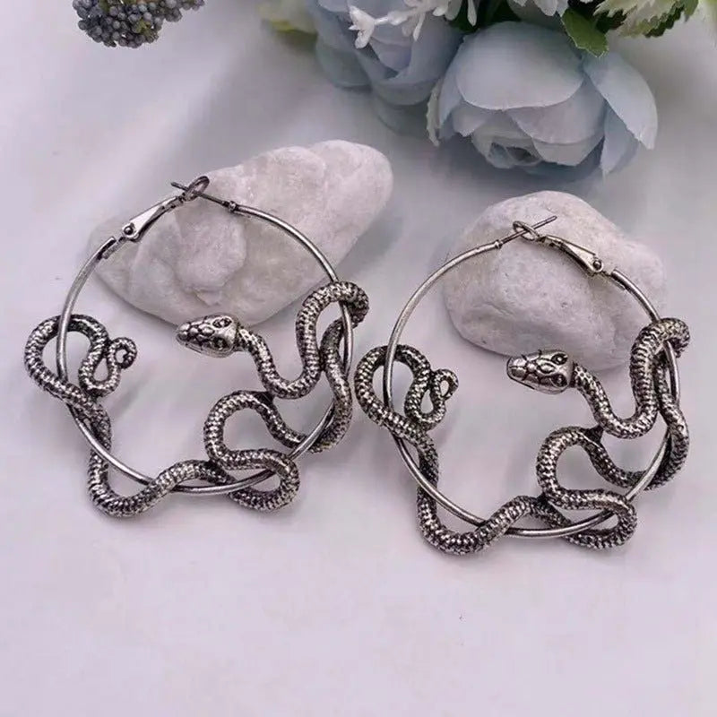 Snake Earrings | Geometric Style-Jewearrings