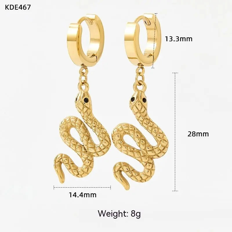 Snake Earrings High-grade Snake-shaped Earrings-Jewearrings