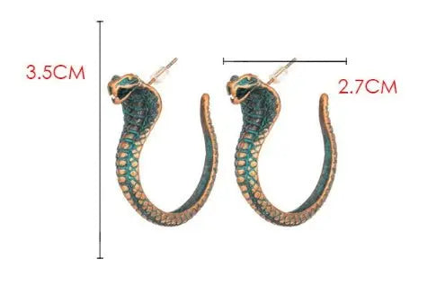 Snake Earrings Individual Snake Earrings-Jewearrings