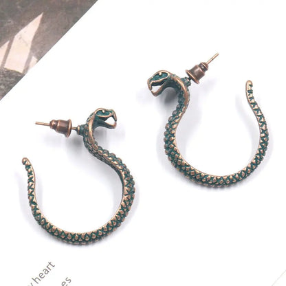 Snake Earrings Individual Snake Earrings-Jewearrings