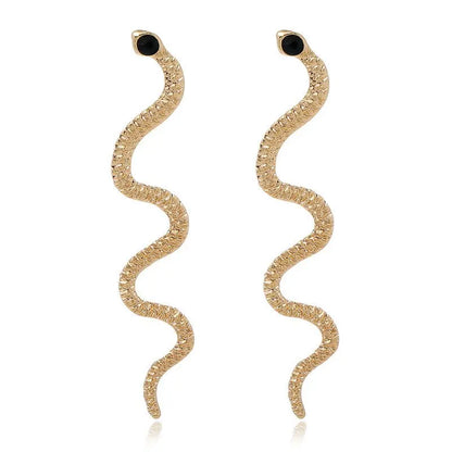 Snake Earrings Ins Design Sense Zodiac Earrings-Jewearrings