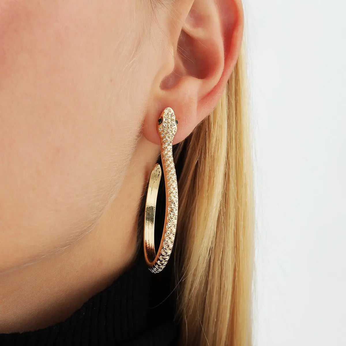 Snake Earrings Jewelry Metal Snake Earrings-Jewearrings