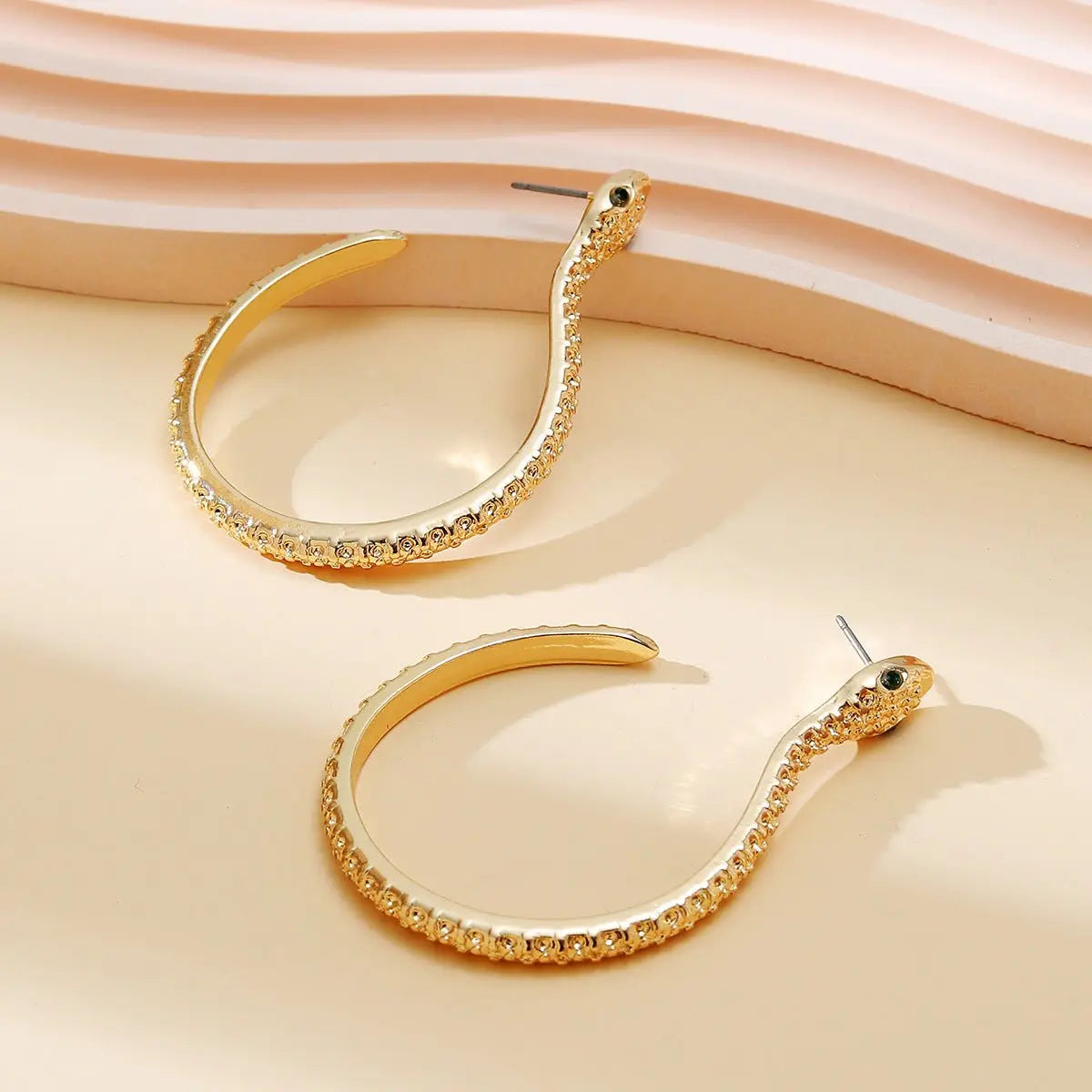 Snake Earrings Jewelry Metal Snake Earrings-Jewearrings