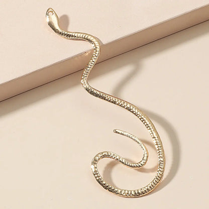 Snake Earrings Non-hole Ear Clip Vintage Zircon-Jewearrings