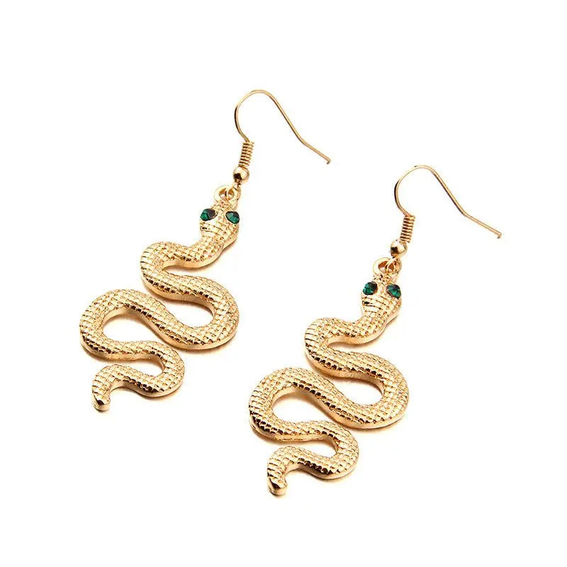 Snake Earrings Personality Exaggerated Fashion-Jewearrings