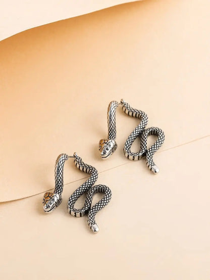 Snake Earrings Personality Stud Earrings-Jewearrings