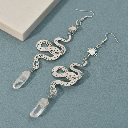 Snake Earrings Personalized Design Simple Hollow-Jewearrings