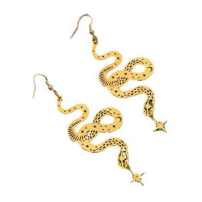 Snake Earrings Personalized Design Simple Hollow-Jewearrings