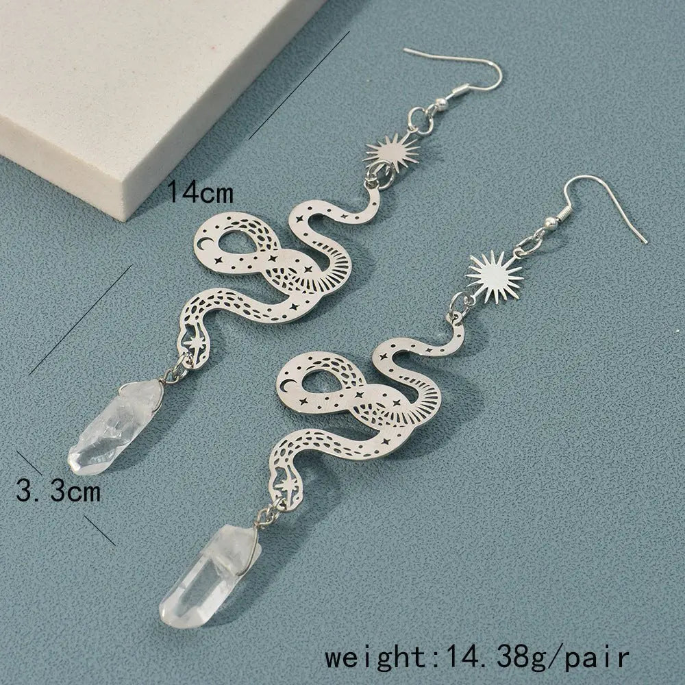 Snake Earrings Personalized Design Simple Hollow-Jewearrings