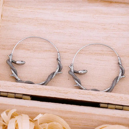 Snake Earrings Personalized Round-Jewearrings