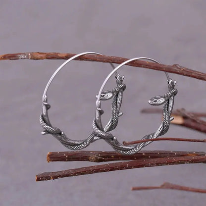 Snake Earrings Personalized Round-Jewearrings