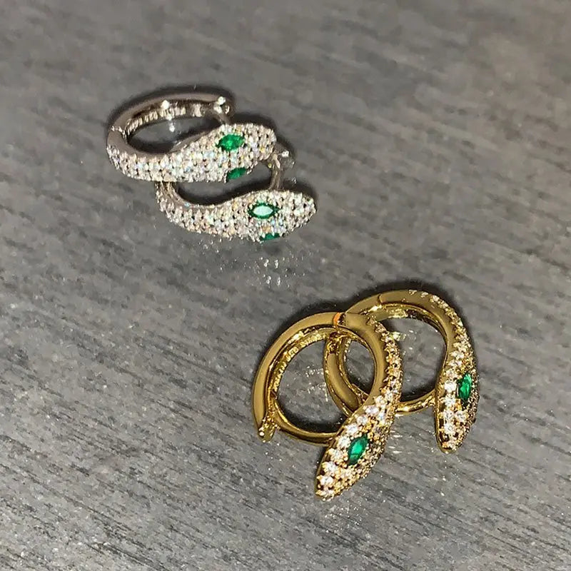 Snake Earrings Retro Fashion-Jewearrings