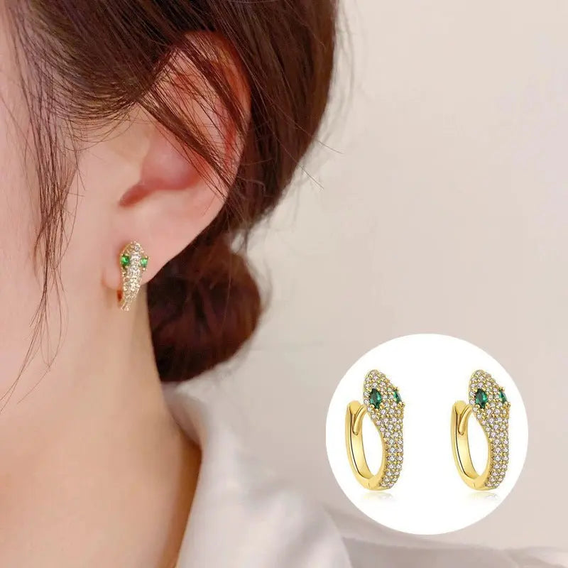 Snake Earrings Retro Fashion-Jewearrings