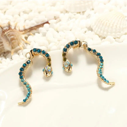 Snake Earrings Retro Personality Stud Earrings-Jewearrings